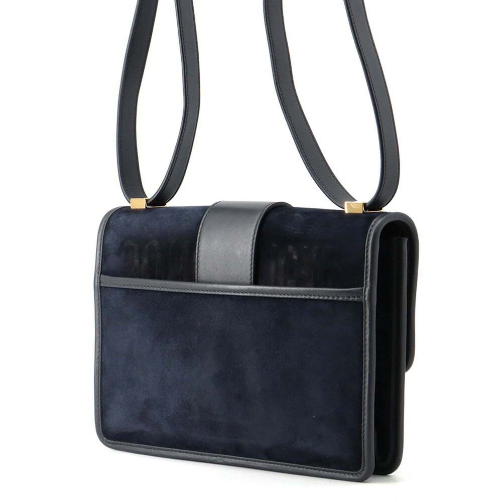 CHRISTIAN DIOR Blue Leather Shoulder Bag - Picture 2 of 15